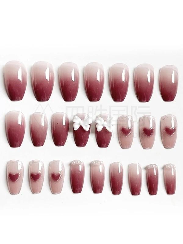 24pcs Ombre Fake Nail