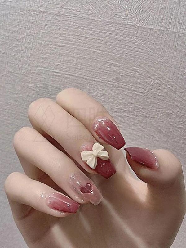 24pcs Ombre Fake Nail