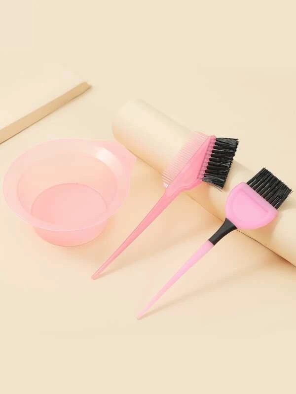 2pcs Hair Dye Brush and 1pc Hair Dye Bowl