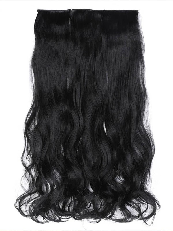 3pcs Clip Long Curly Synthetic Hairpiece