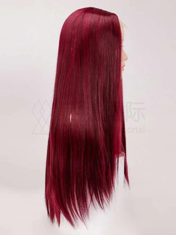 4*1 Lace Front Long Straight Synthetic Wig