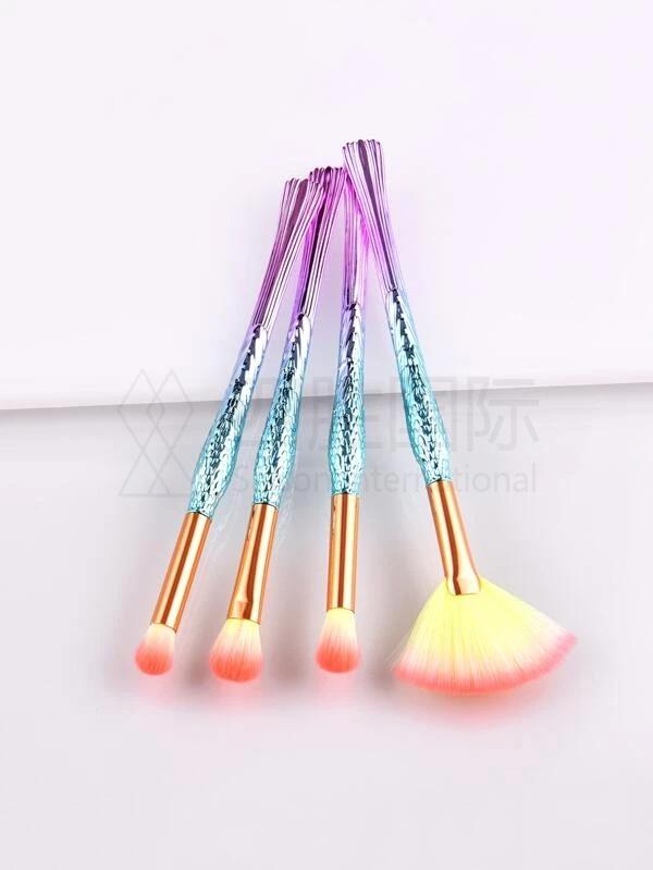 4pcs Bird Design Handle Eye Makeup Brush Set