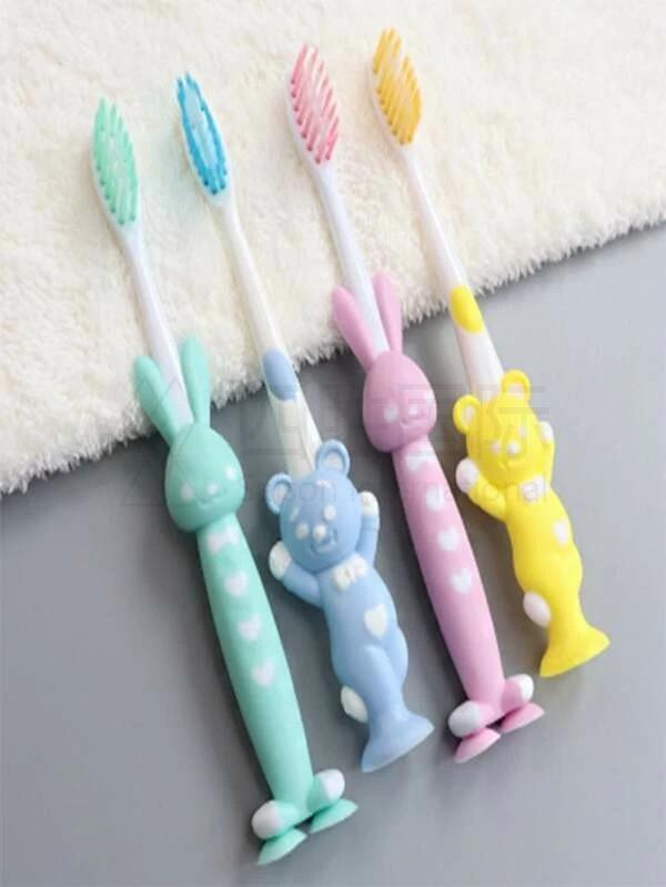 4pcs Cartoon Kids Toothbrush