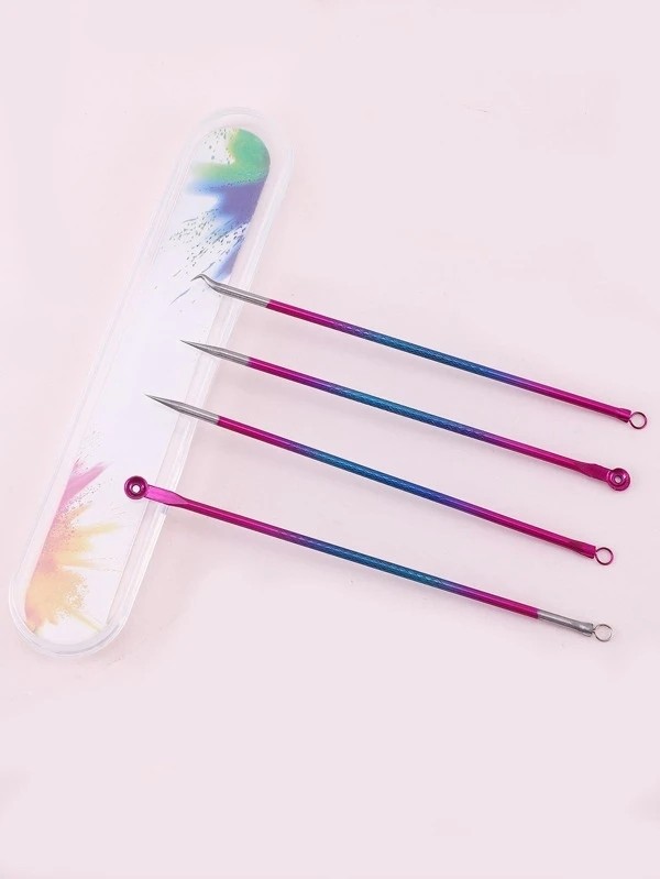 4pcs Ombre Acne Needle