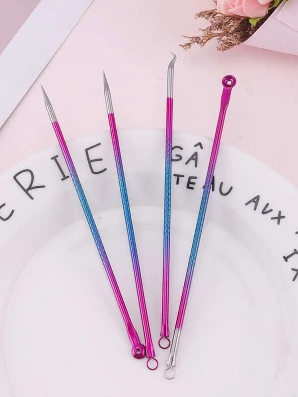 4pcs Ombre Acne Needle