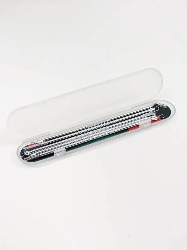 5pcs Acne Needle & 1pc Storage Box