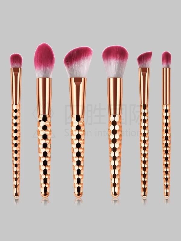 6pcs Briquette Design Makeup Brush Set