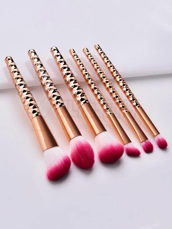 6pcs Briquette Design Makeup Brush Set