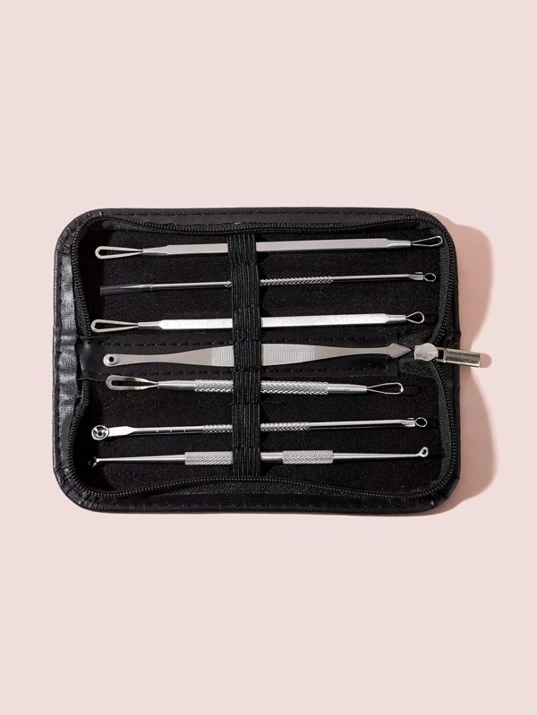 7pcs Acne Needle Set With Storage Bag