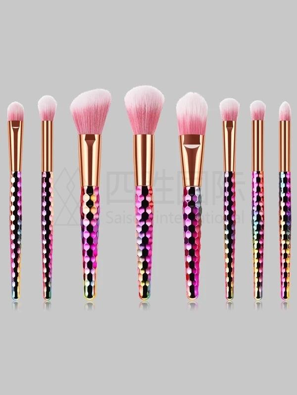 8pcs Briquette Design Makeup Brush Set