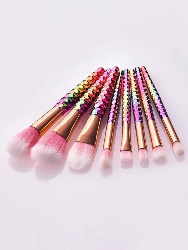 8pcs Briquette Design Makeup Brush Set