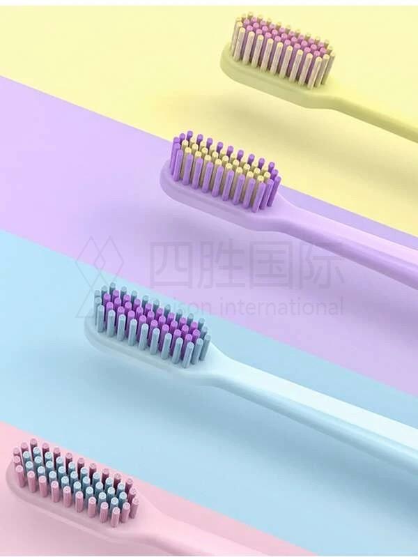 8pcs Color Block Toothbrush