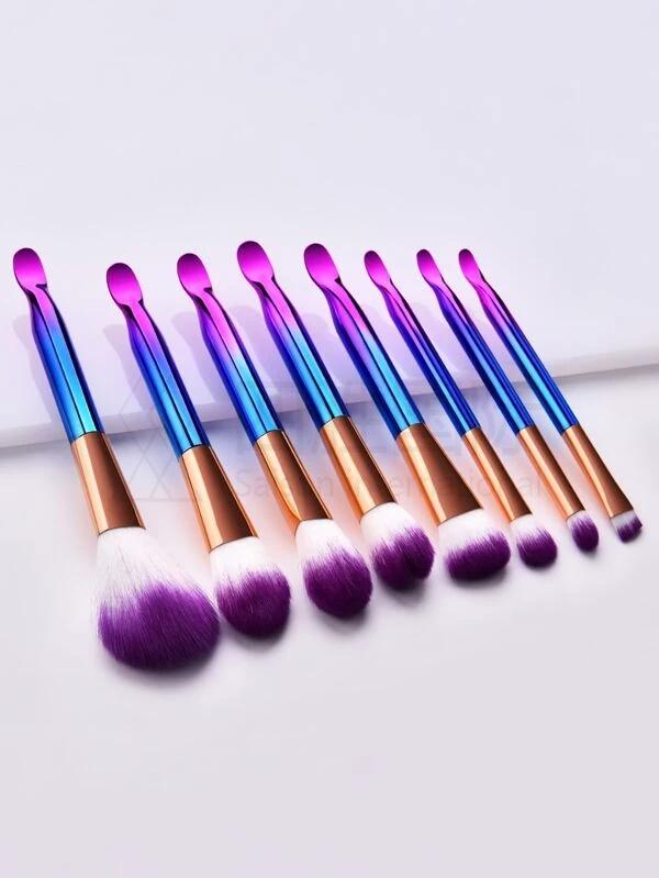 8pcs Ear Pick Design Makeup Brush Set