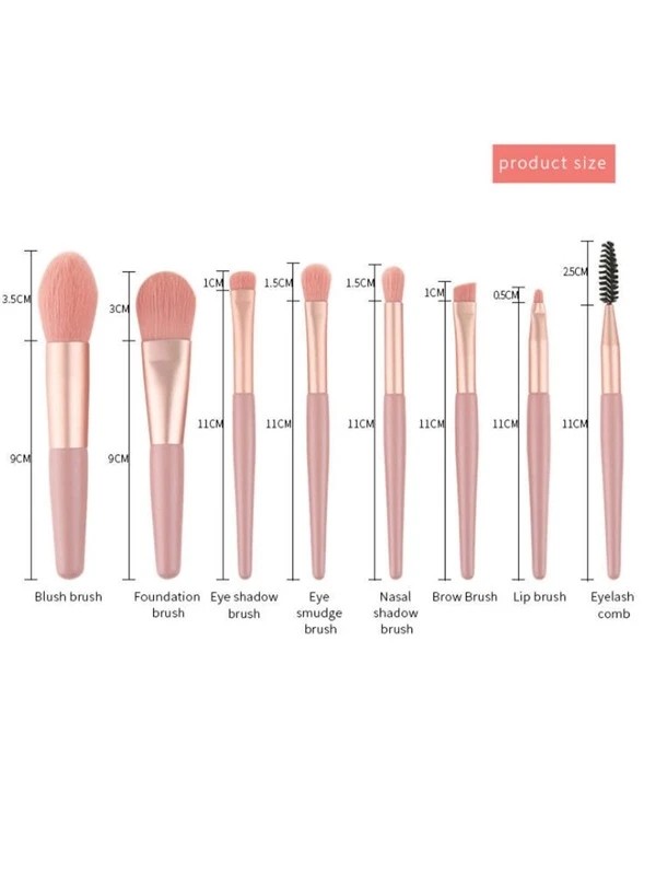 8pcs Makeup Brush Set