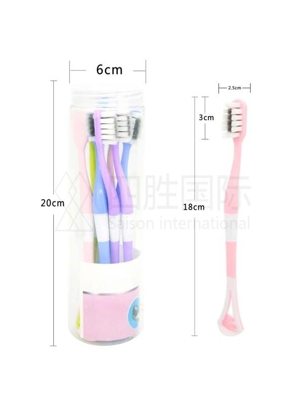 8pcs Random Color Soft Toothbrush Set