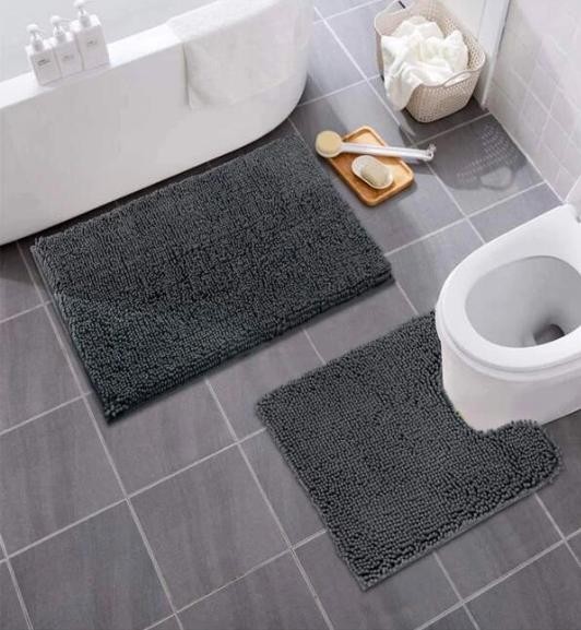 Bathroom, bathtub, floor Mat, toilet seat