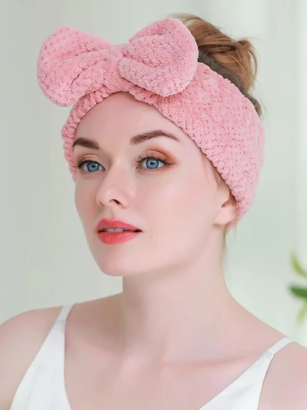 Bow Decor Bath Headband