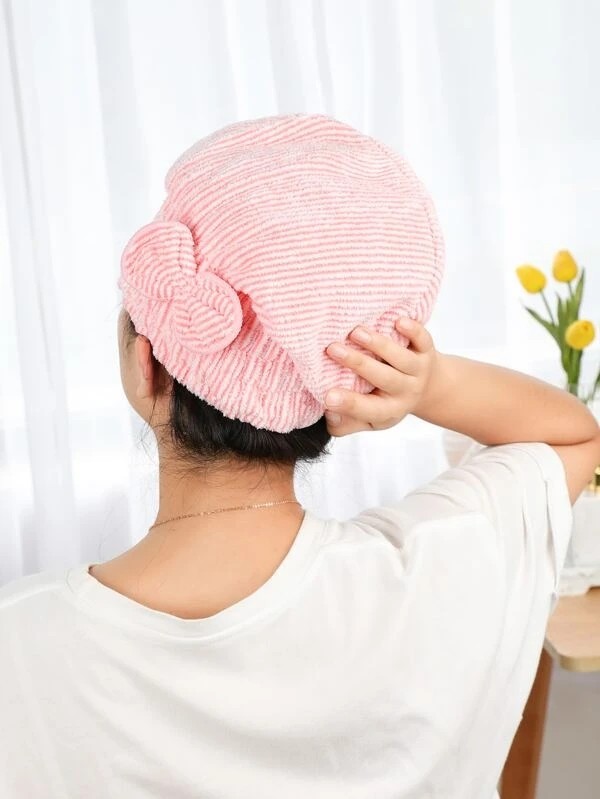 Bow Decor Random Hair Drying towel