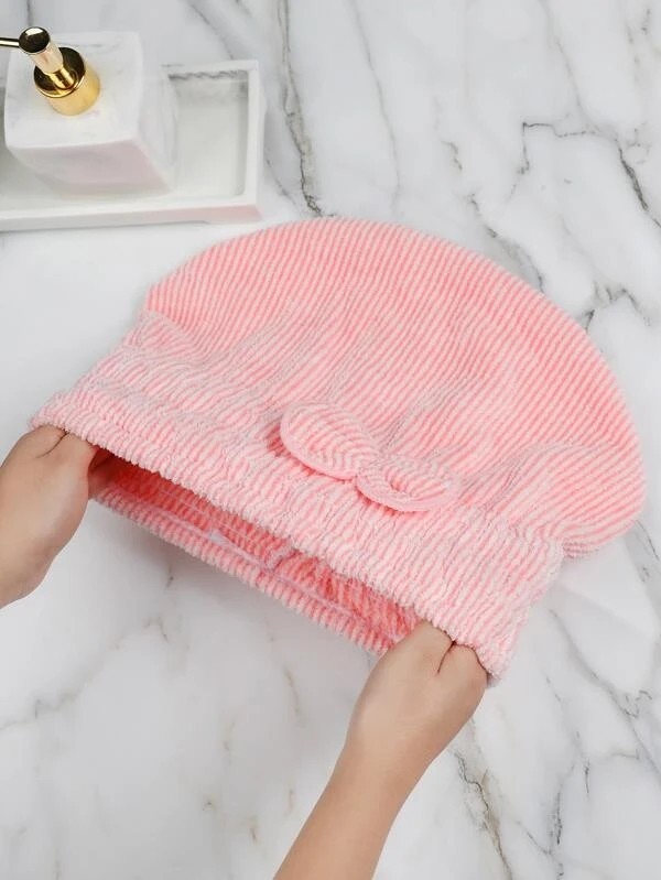 Bow Decor Random Hair Drying towel