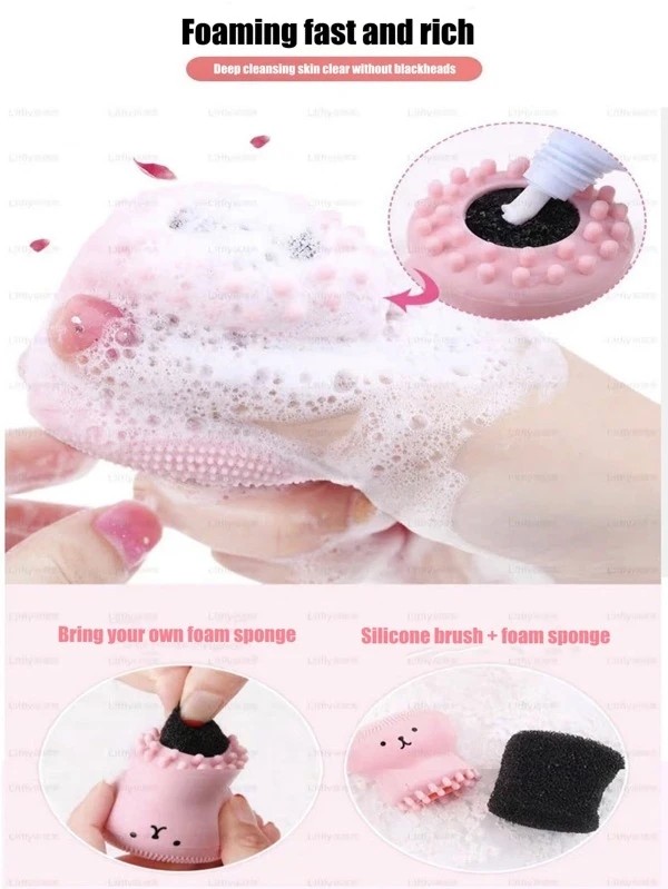 Cartoon Graphic Facial Cleansing Brush