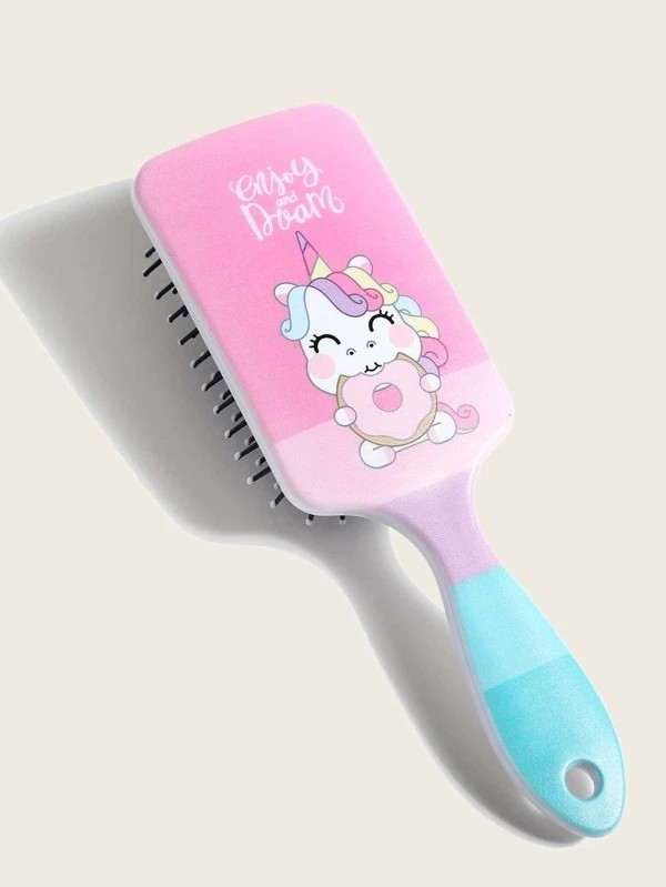 Cartoon Graphic Print Massage Comb