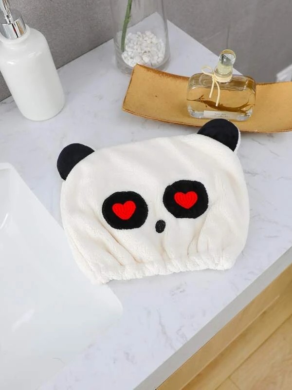 Cartoon Panda Hair Drying Cap