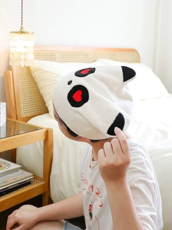 Cartoon Panda Hair Drying Cap