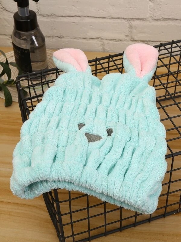 Cartoon Rabbit Dry Hair Cap