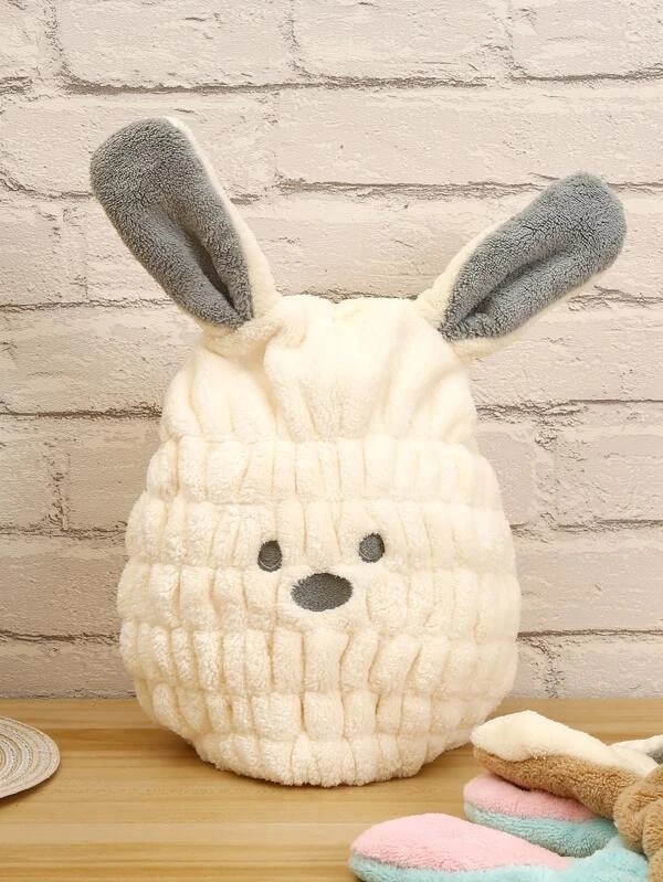 Cartoon Rabbit Dry Hair Cap