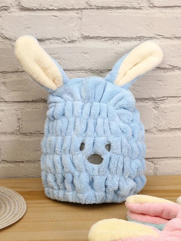 Cartoon Rabbit Dry Hair Cap