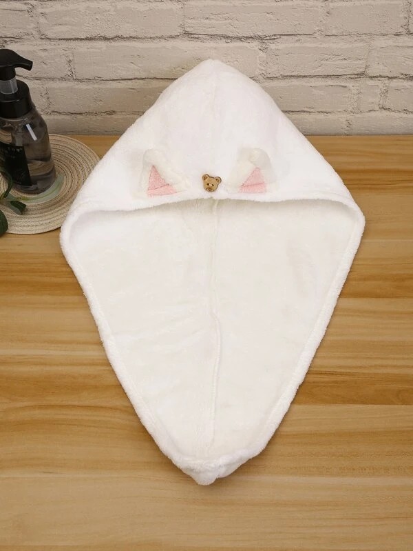 Cat Ear Detail Hair Towel