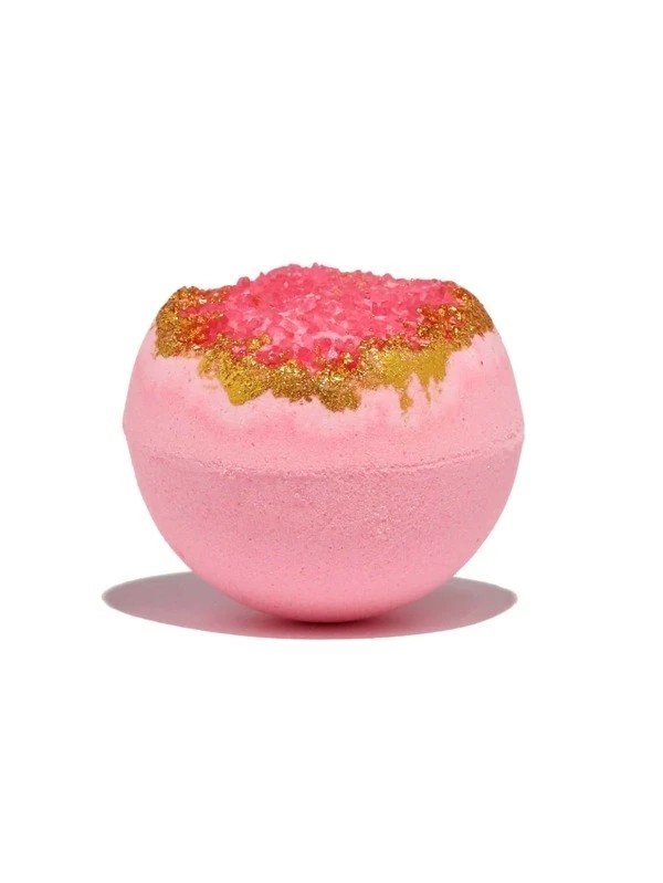 Cherry Blossom-Scented Rose Quartz Geode Bath Bomb