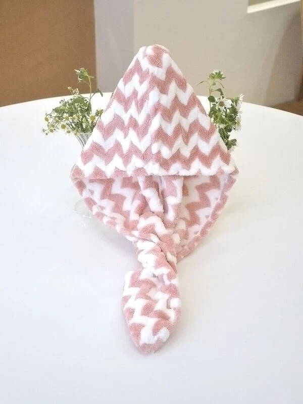 Chevron Pattern Hair Drying Cap