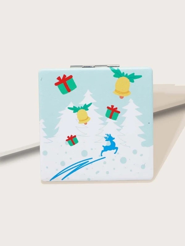 Christmas Cartoon Graphic Foldable Mirror