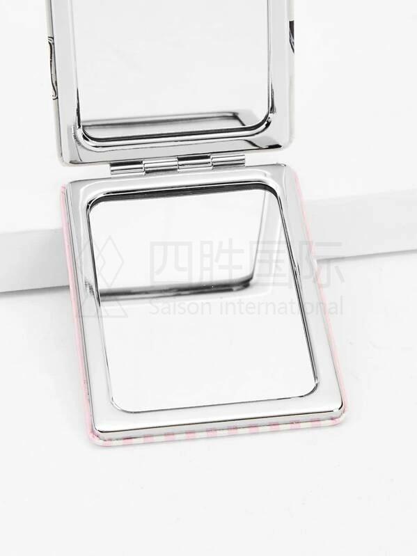 Cosmetic Pattern Double-sided Mini Makeup Mirror