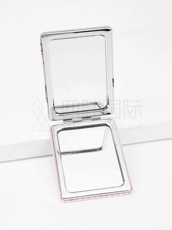 Cosmetic Pattern Double-sided Mini Makeup Mirror