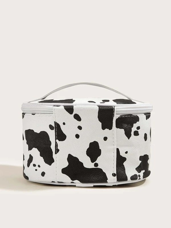 Cow Pattern Makeup Bag