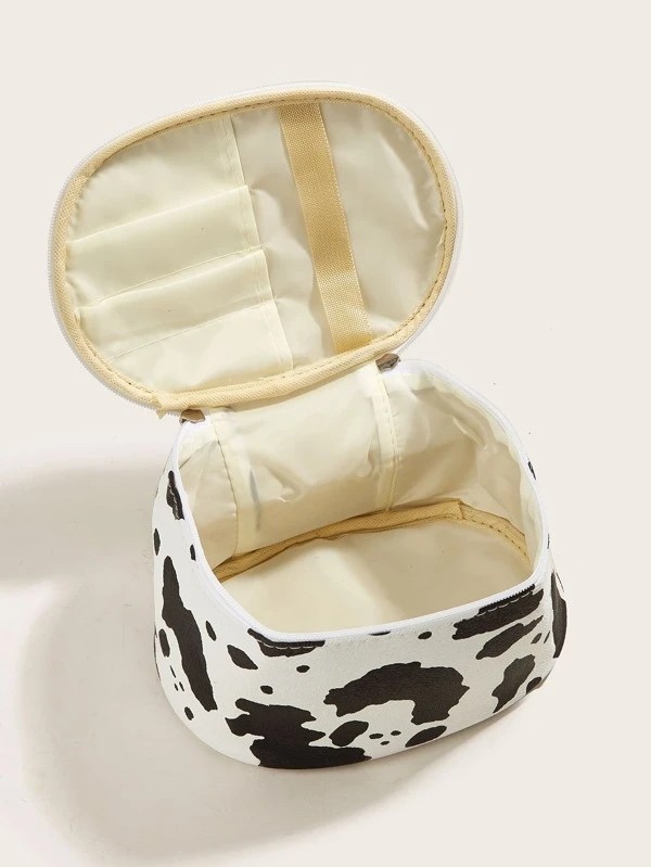 Cow Pattern Makeup Bag