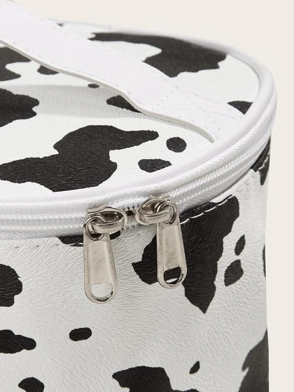 Cow Pattern Makeup Bag