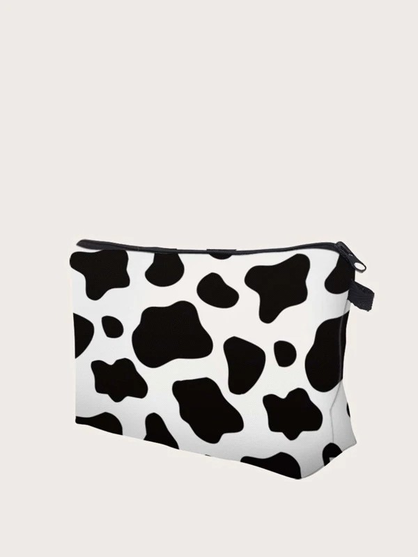 Cow Print Makeup Bag