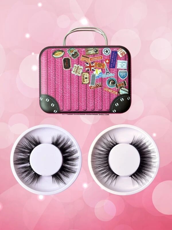 Fake Eyelashes With Storage Box