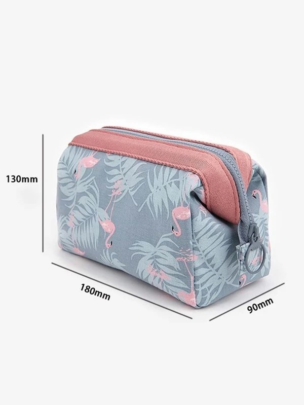 Flamingo Print Waterproof Makeup Storage Bag