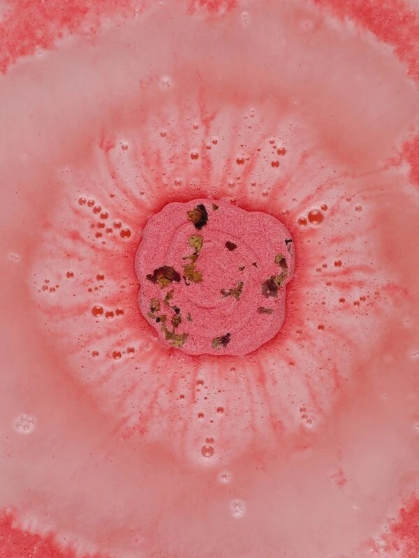 Floral Two-Tone Rose Bath Bomb