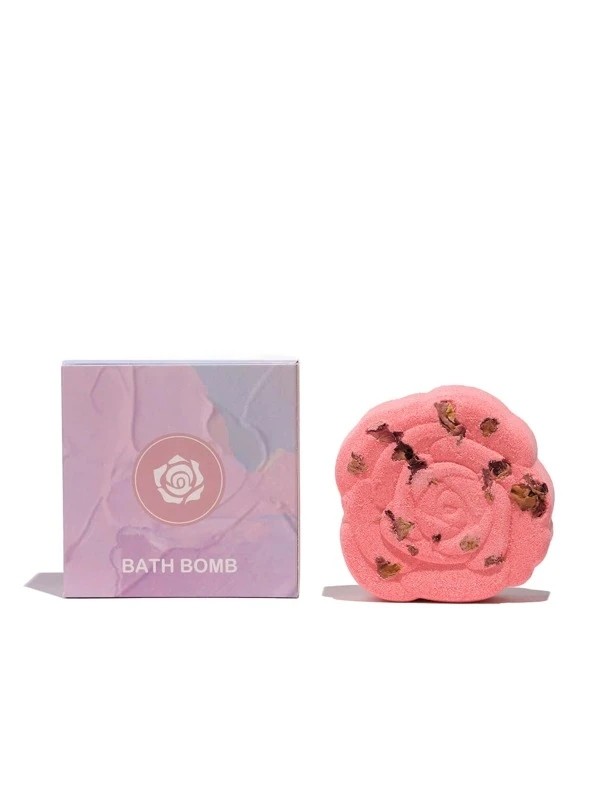 Floral Two-Tone Rose Bath Bomb