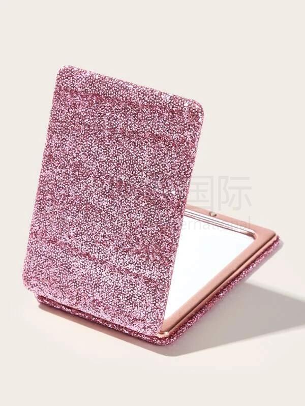 Glitter Foldable Makeup Mirror