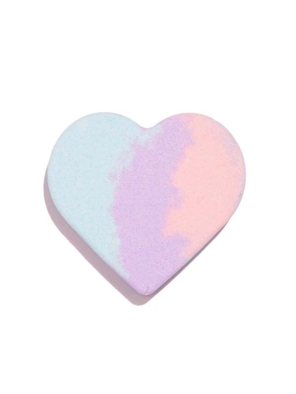 Ice Cream Scented Tricolor Heart Shaped Bath Bomb