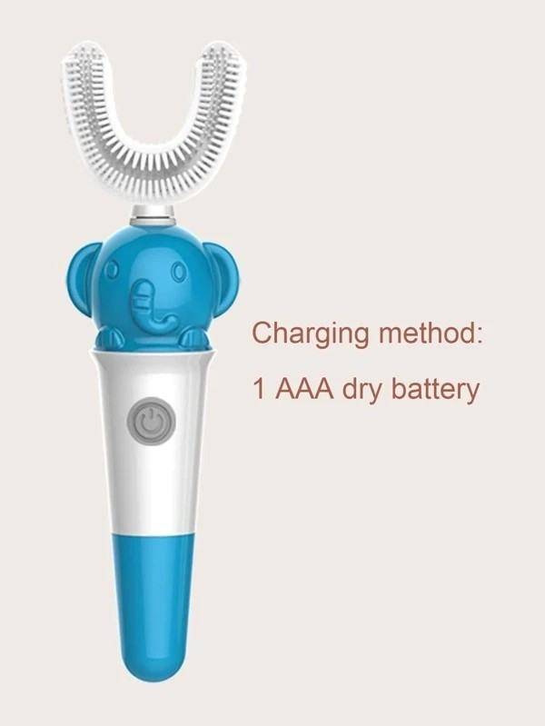 Kids Elephant Design U Shaped Electric Toothbrush