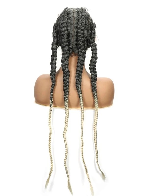 Lace Front Long Braided Synthetic Wig