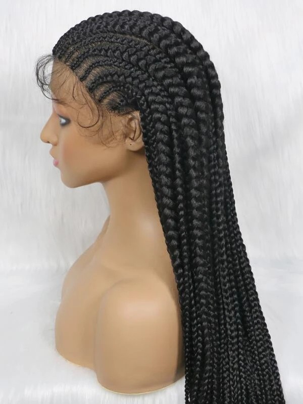 Lace Front Natural Braided Synthetic Wig