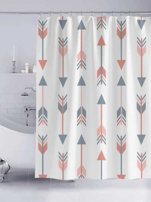 Leaf Print Shower Curtain